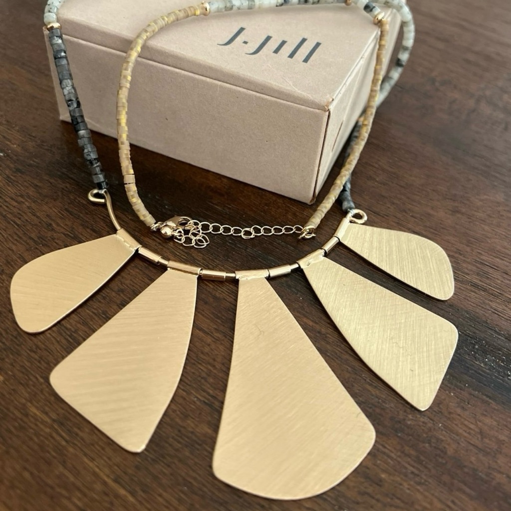 J. Jill Gold Geometric Necklace
